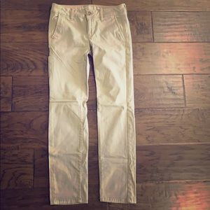 American Eagle Khaki Skinny Pants